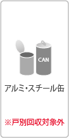 アルミ・スチール缶 ※戸別回収対象外